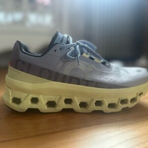 On Running Women's Monster Sneakers in Purple and light green